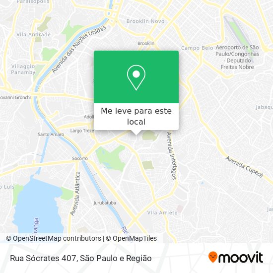 Rua Sócrates 407 mapa