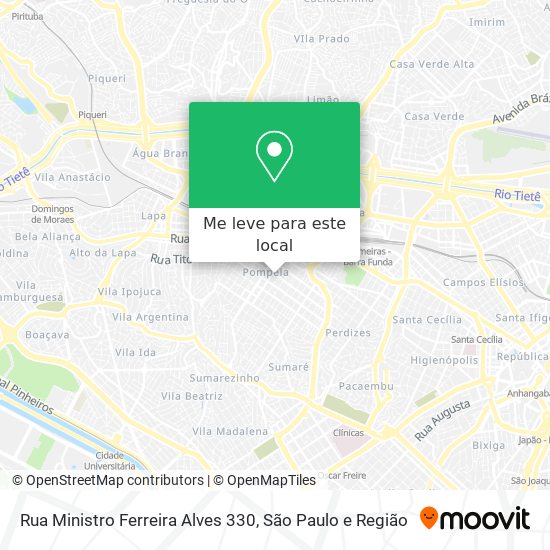 Rua Ministro Ferreira Alves 330 mapa