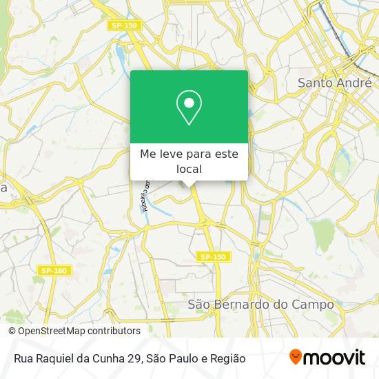 Rua Raquiel da Cunha 29 mapa