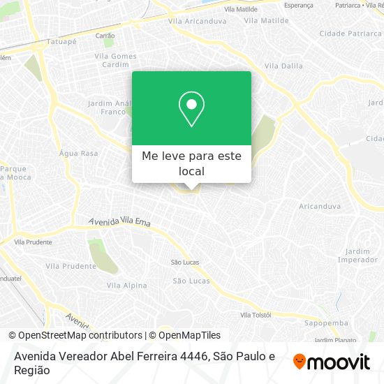 Avenida Vereador Abel Ferreira 4446 mapa