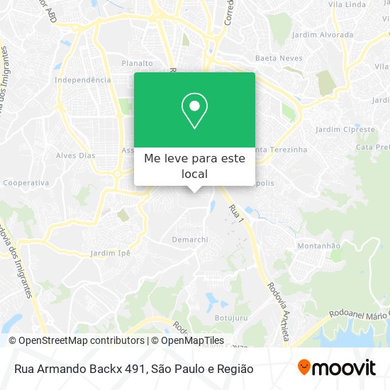 Rua Armando Backx 491 mapa