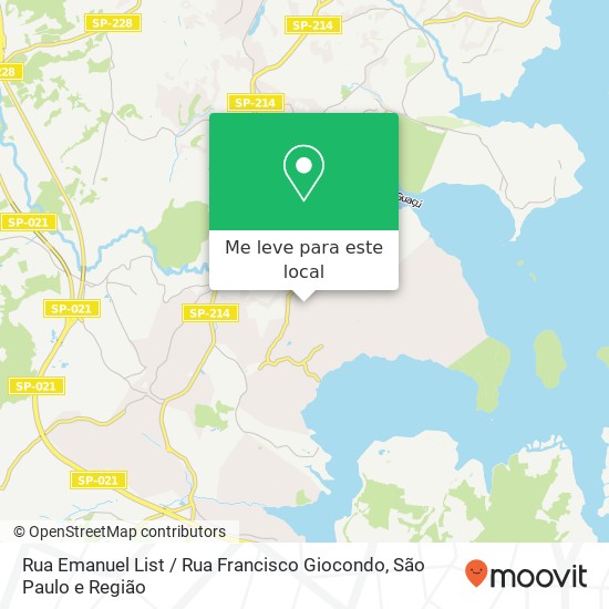 Rua Emanuel List / Rua Francisco Giocondo mapa