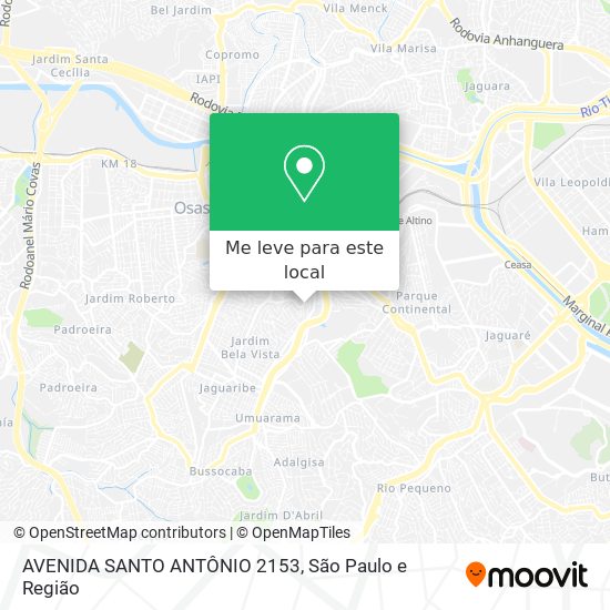 AVENIDA SANTO ANTÔNIO 2153 mapa