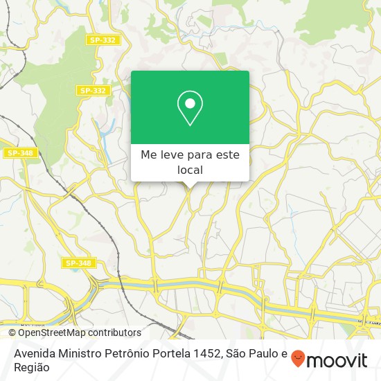 Avenida Ministro Petrônio Portela 1452 mapa