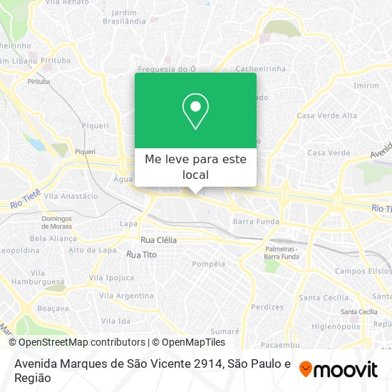 Avenida Marques de São Vicente  2914 mapa
