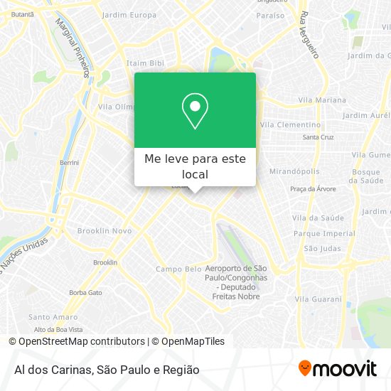 Al dos Carinas mapa