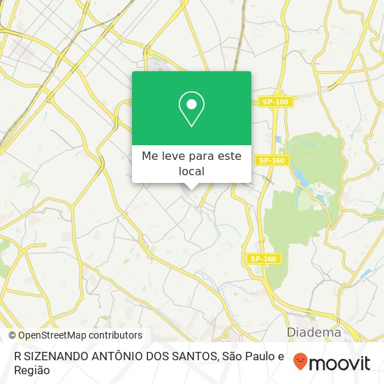 R SIZENANDO ANTÔNIO DOS SANTOS mapa