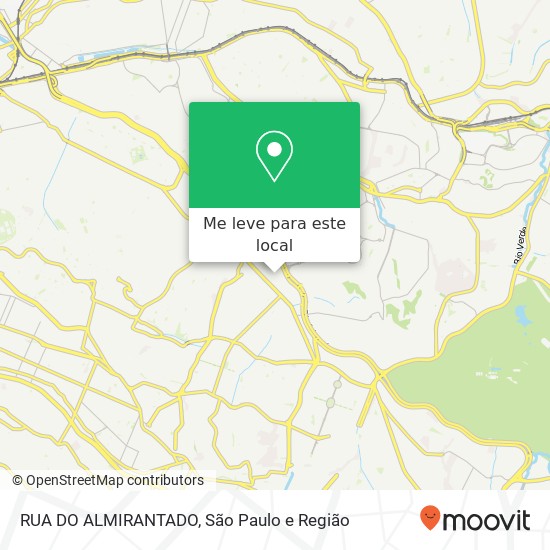 RUA DO ALMIRANTADO mapa