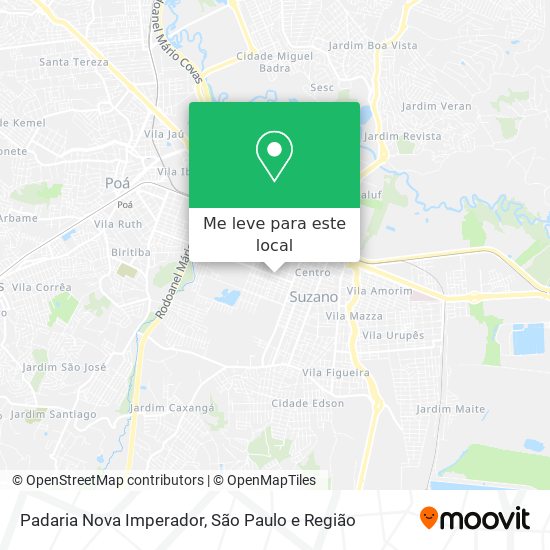 Padaria Nova Imperador mapa