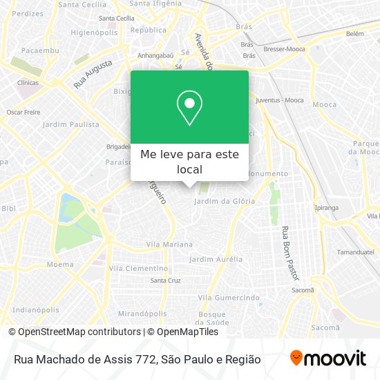 Rua Machado de Assis 772 mapa