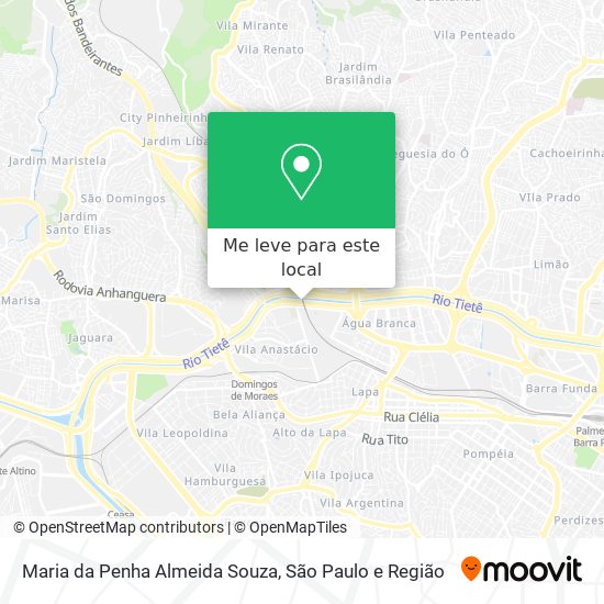 Maria da Penha Almeida Souza mapa