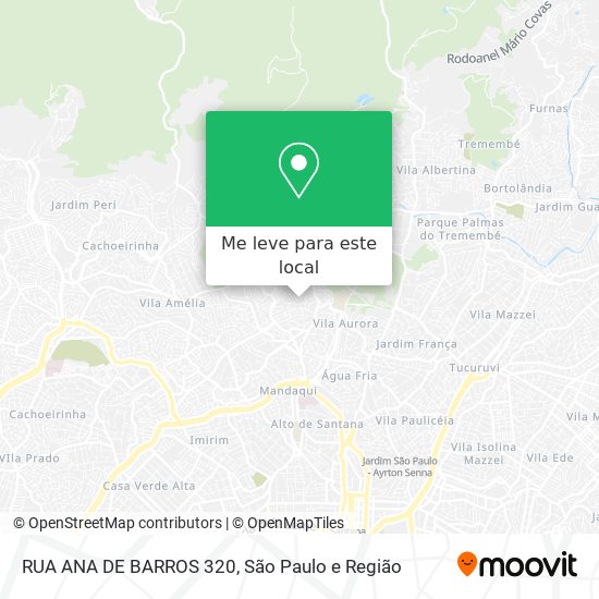 RUA ANA DE BARROS 320 mapa