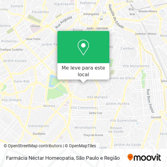 Farmácia Néctar Homeopatia mapa