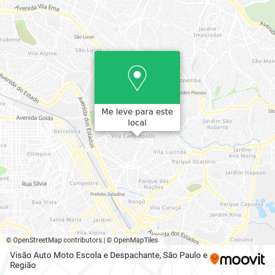 Visão Auto Moto Escola e Despachante mapa