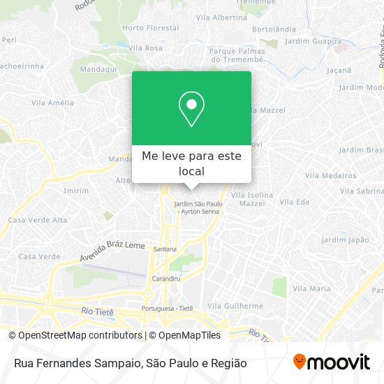 Rua Fernandes Sampaio mapa