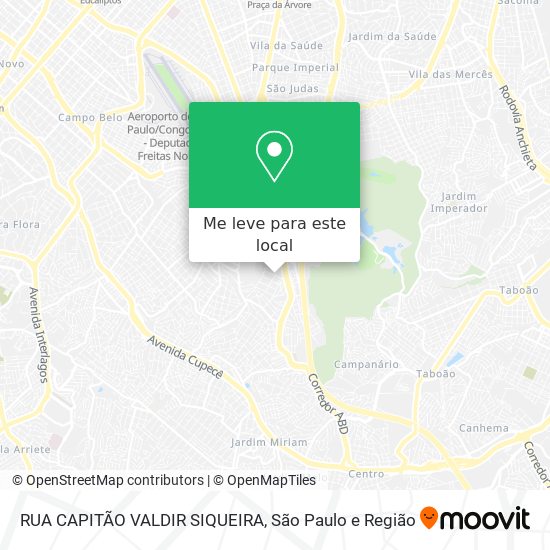 RUA CAPITÃO VALDIR SIQUEIRA mapa