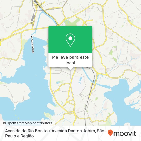 Avenida do Rio Bonito / Avenida Danton Jobim mapa