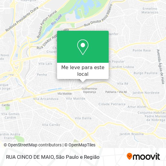 RUA CINCO DE MAIO mapa