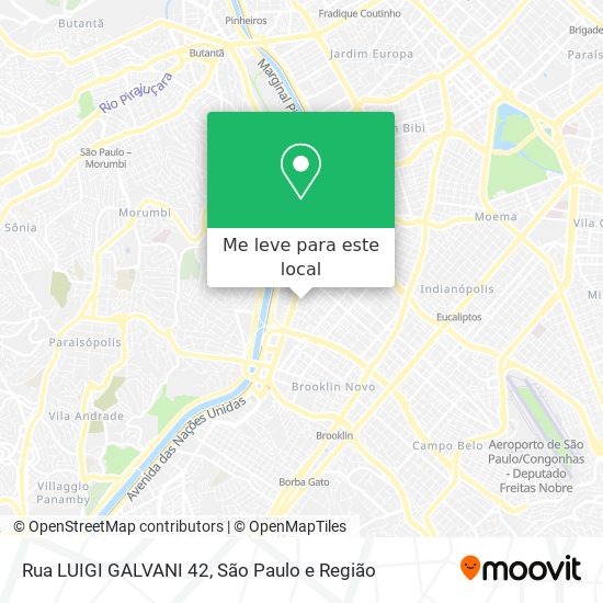 Rua LUIGI GALVANI 42 mapa