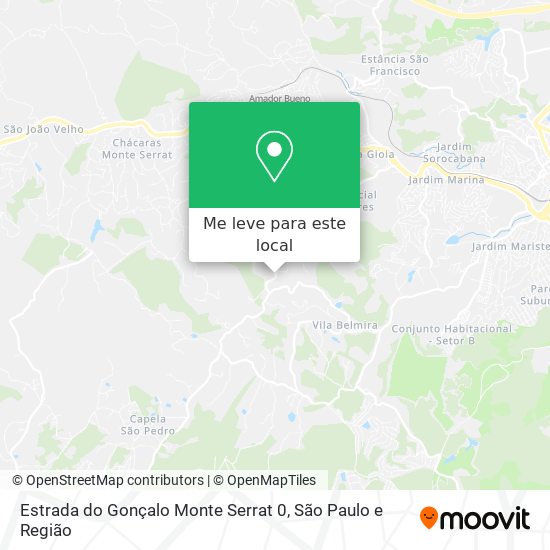 Estrada do Gonçalo Monte Serrat 0 mapa