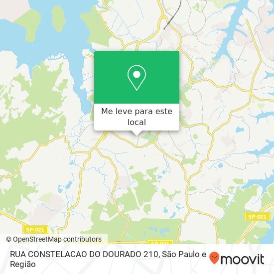 RUA CONSTELACAO DO DOURADO 210 mapa