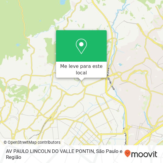 AV PAULO LINCOLN DO VALLE PONTIN mapa