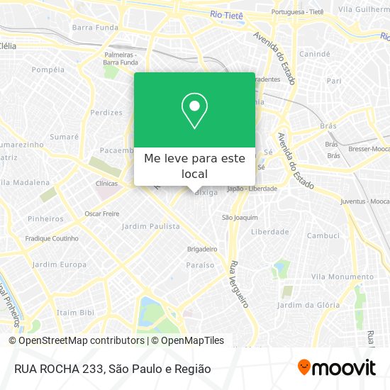 RUA ROCHA 233 mapa