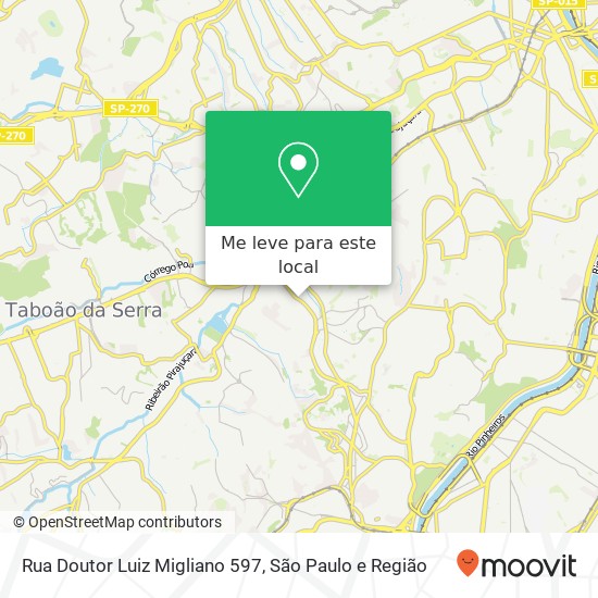 Rua Doutor Luiz Migliano 597 mapa