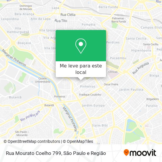 Rua Mourato Coelho 799 mapa