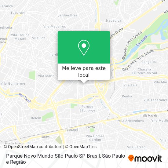 Parque Novo Mundo  São Paulo   SP  Brasil mapa