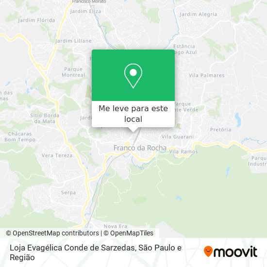 Loja Evagélica Conde de Sarzedas mapa