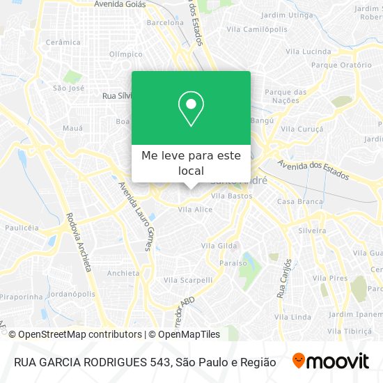 RUA GARCIA RODRIGUES 543 mapa