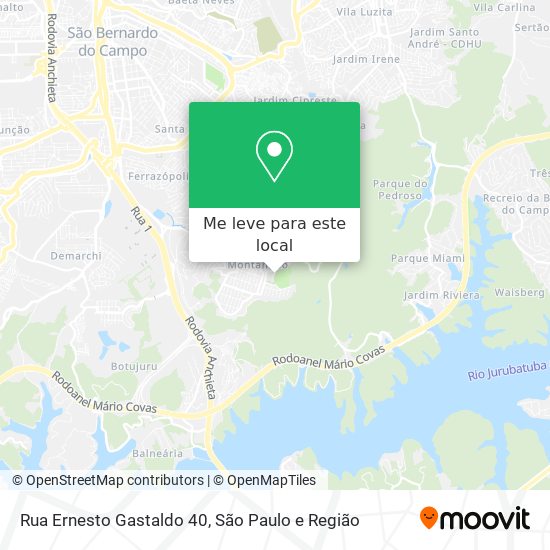 Rua Ernesto Gastaldo 40 mapa