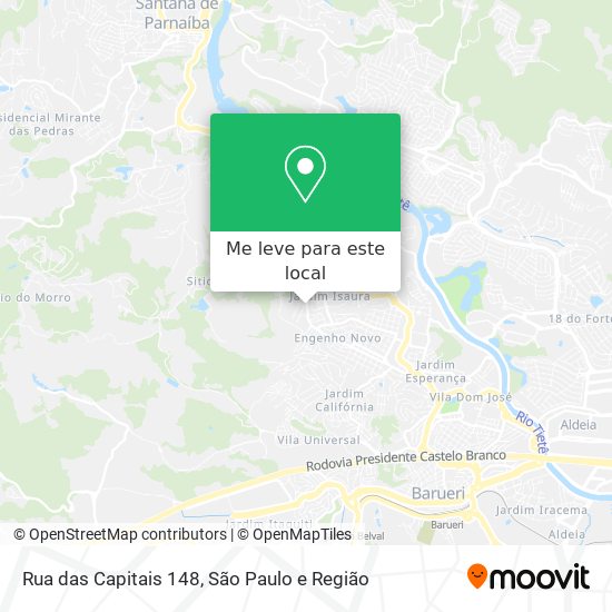 Rua das Capitais  148 mapa