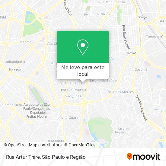 Rua Artur Thire mapa