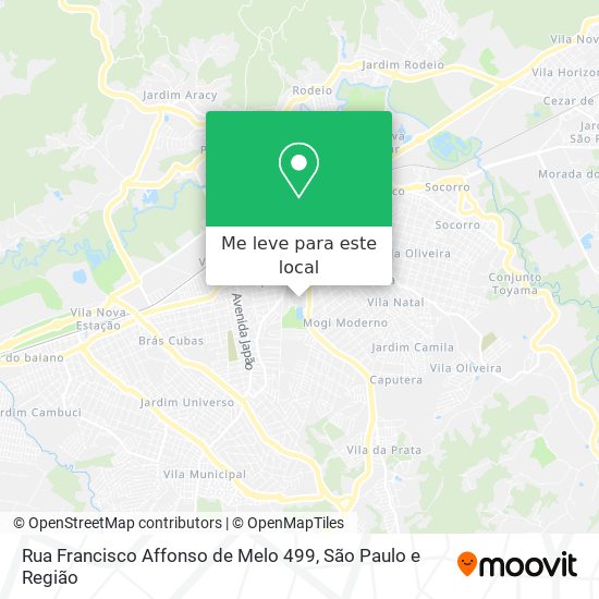 Rua Francisco Affonso de Melo 499 mapa