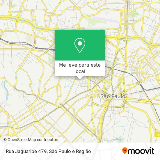 Rua Jaguaribe 479 mapa