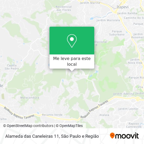 Alameda das Caneleiras 11 mapa