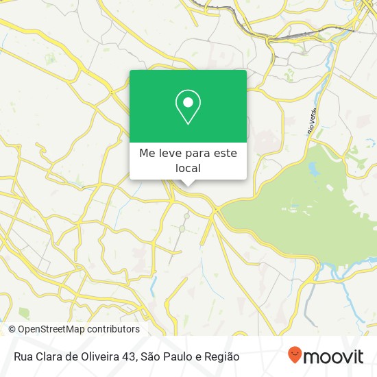 Rua Clara de Oliveira 43 mapa