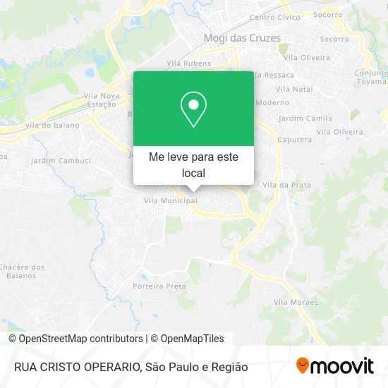 RUA CRISTO OPERARIO mapa