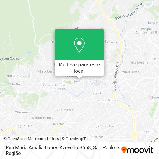 Rua Maria Amália Lopes Azevedo 3568 mapa