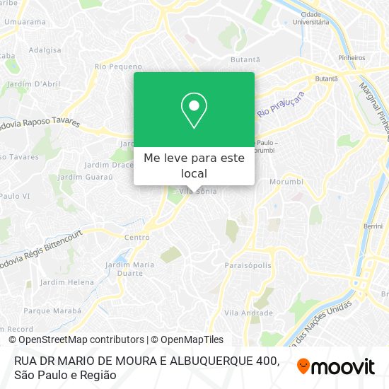 RUA DR MARIO DE MOURA E ALBUQUERQUE 400 mapa