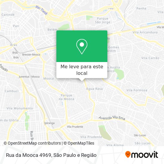 Rua da Mooca 4969 mapa