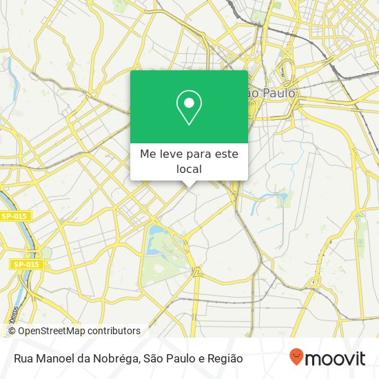 Rua Manoel da Nobréga mapa