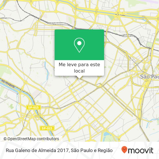 Rua Galeno de Almeida 2017 mapa