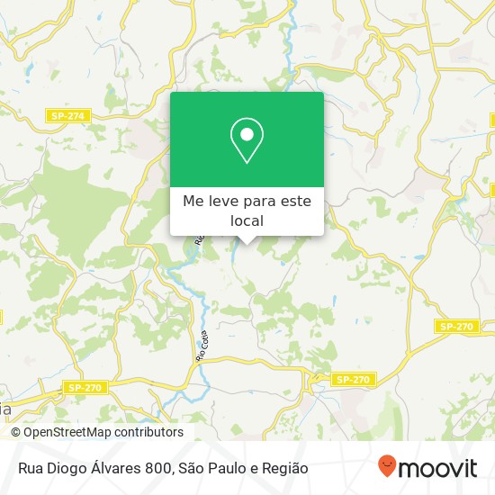 Rua Diogo Álvares 800 mapa