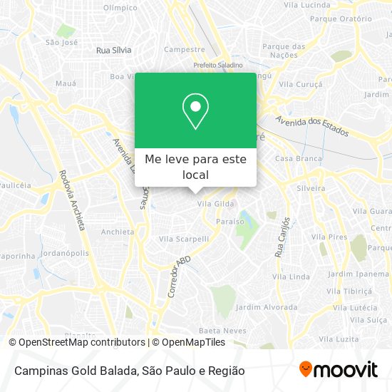 Campinas Gold Balada mapa