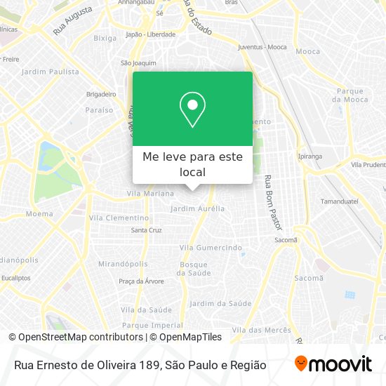 Rua Ernesto de Oliveira 189 mapa