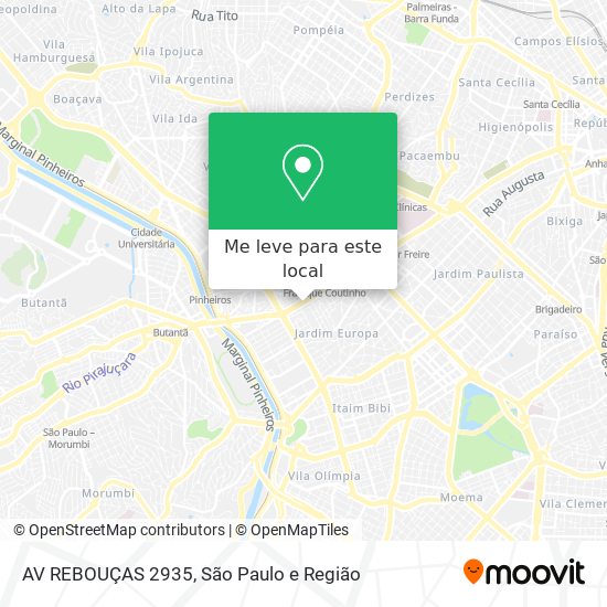 AV REBOUÇAS 2935 mapa