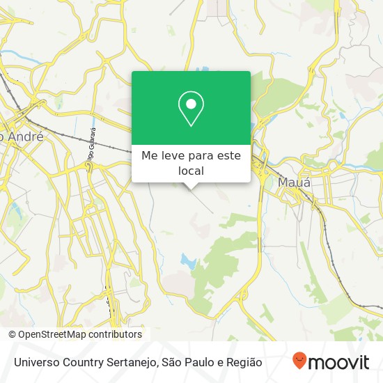 Universo Country Sertanejo mapa